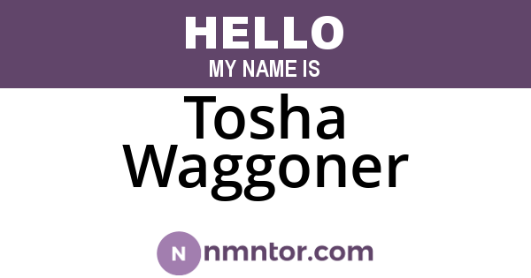 Tosha Waggoner