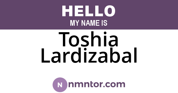 Toshia Lardizabal