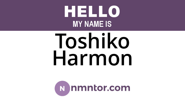 Toshiko Harmon