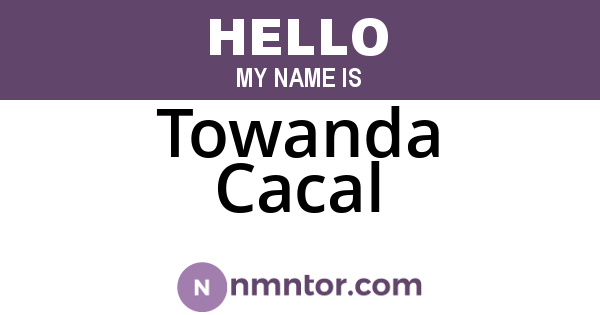 Towanda Cacal