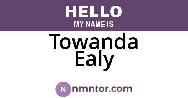 Towanda Ealy