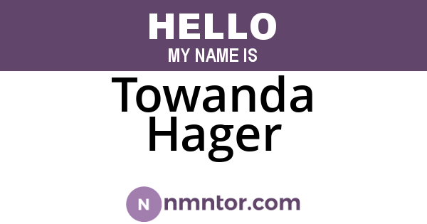 Towanda Hager
