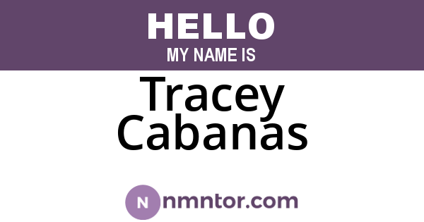 Tracey Cabanas