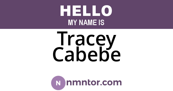 Tracey Cabebe