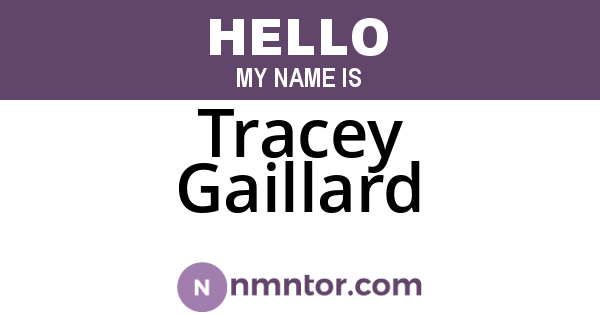 Tracey Gaillard