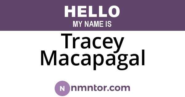 Tracey Macapagal