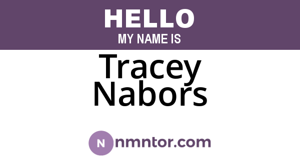 Tracey Nabors