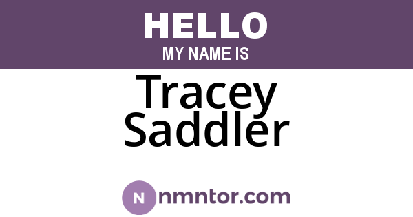 Tracey Saddler