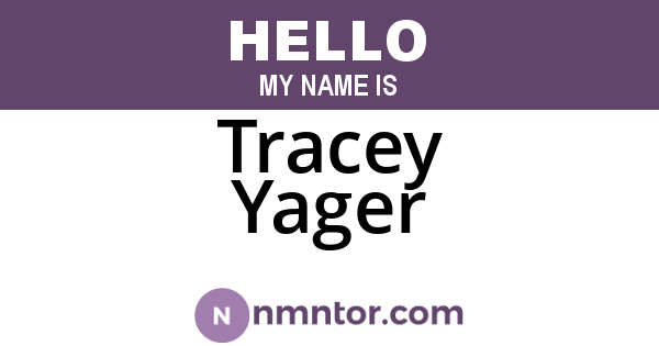 Tracey Yager