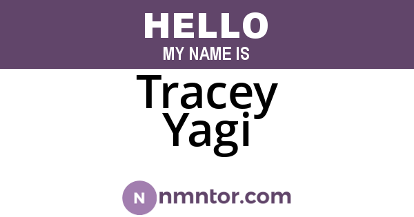 Tracey Yagi