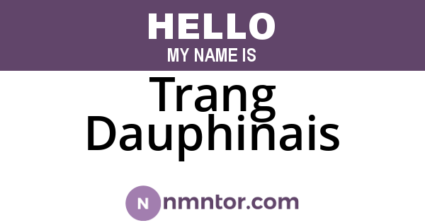Trang Dauphinais