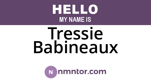 Tressie Babineaux