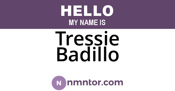Tressie Badillo