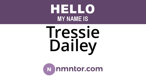 Tressie Dailey