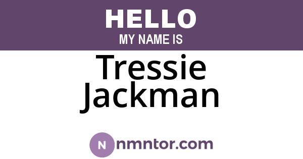Tressie Jackman