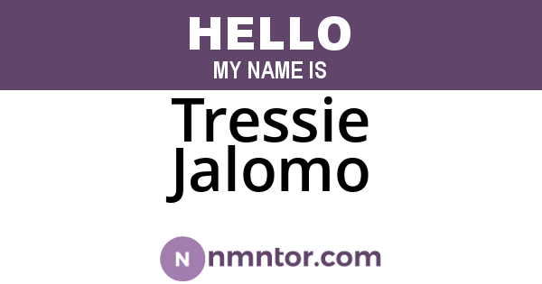 Tressie Jalomo