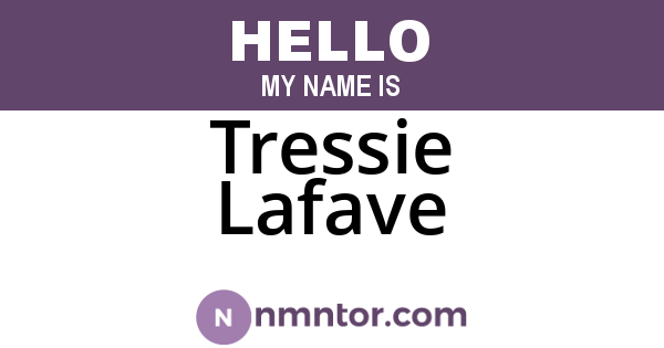 Tressie Lafave