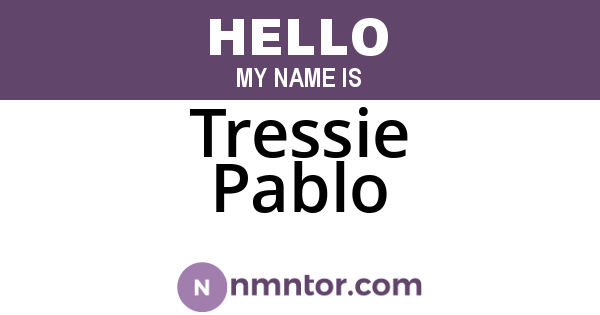 Tressie Pablo