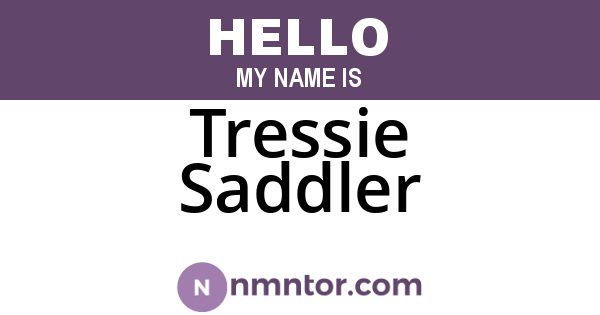 Tressie Saddler