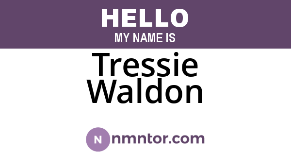 Tressie Waldon