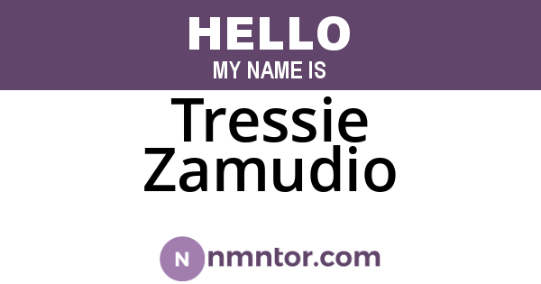 Tressie Zamudio