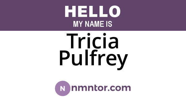 Tricia Pulfrey