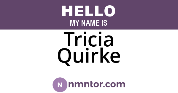 Tricia Quirke
