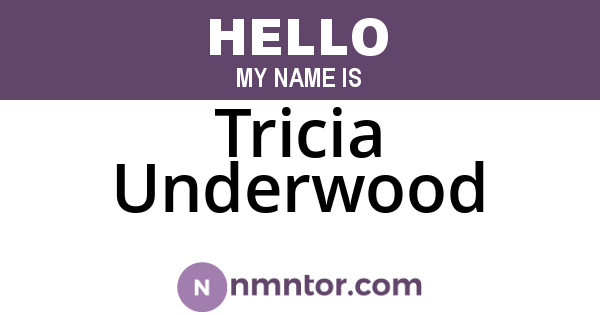 Tricia Underwood