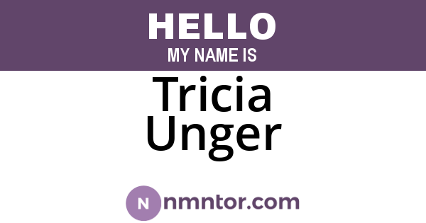 Tricia Unger