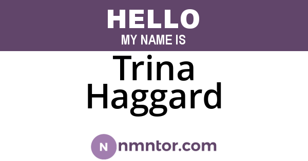 Trina Haggard