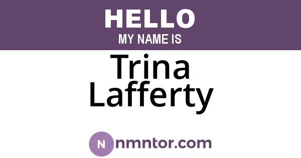 Trina Lafferty