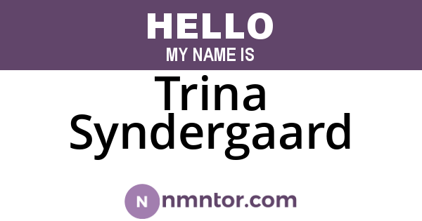 Trina Syndergaard