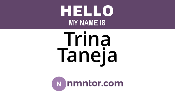Trina Taneja