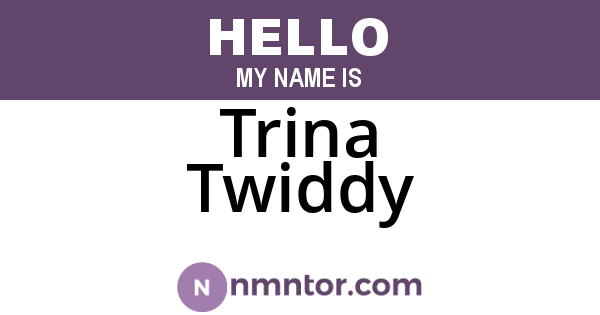 Trina Twiddy