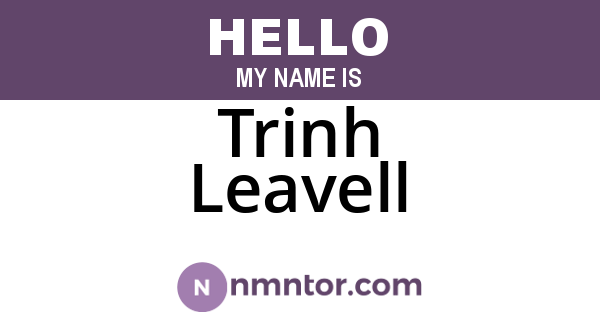 Trinh Leavell