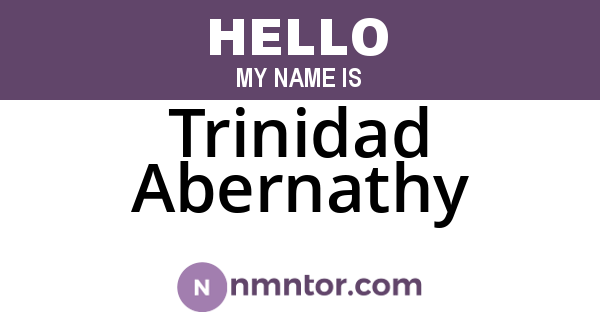 Trinidad Abernathy