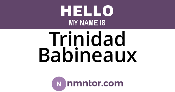 Trinidad Babineaux