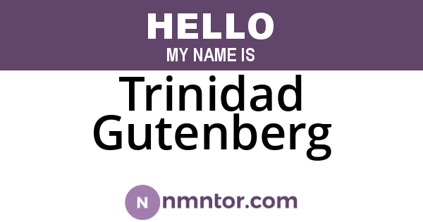 Trinidad Gutenberg