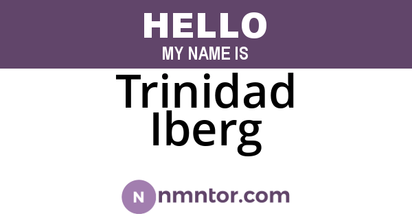 Trinidad Iberg