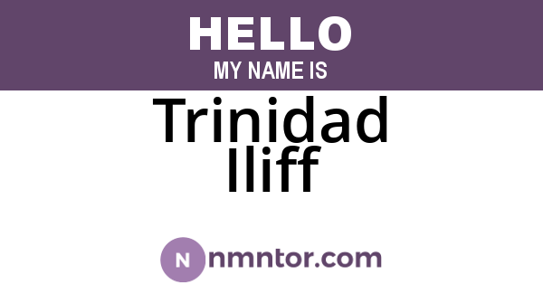 Trinidad Iliff