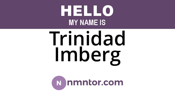 Trinidad Imberg