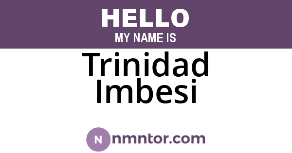Trinidad Imbesi
