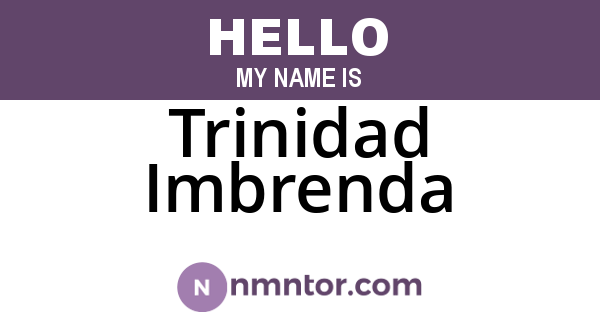 Trinidad Imbrenda