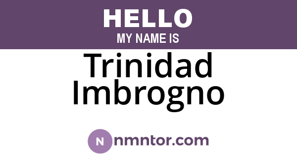 Trinidad Imbrogno