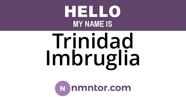 Trinidad Imbruglia