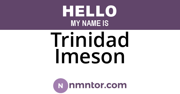 Trinidad Imeson