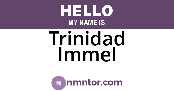 Trinidad Immel