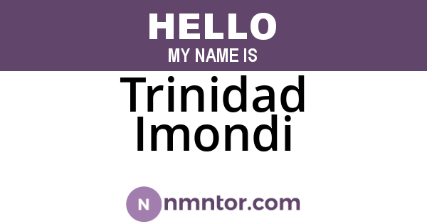 Trinidad Imondi
