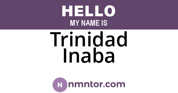 Trinidad Inaba