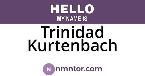 Trinidad Kurtenbach